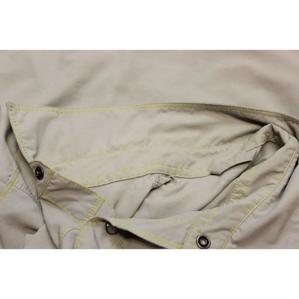 The North Face men's rip stop short sleeve pearl snap button front‎ shirt S
